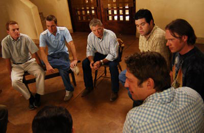 photo of young men in group therapy - hired power breakaway - our program
