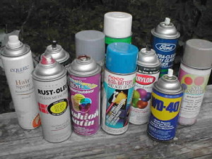 Cans of commercially available inhalants - inhalant abuse